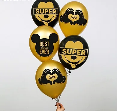 К 12''/30 см"Mickey", Микки Маус 25 шт.(Китай)