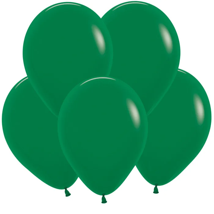 S Пастель 10"/25см Тёмно зелёный / Forest Green / 100 шт. / (Колумбия)