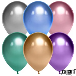 К 10"/25см Ассорти, Хром, 50 шт.(Китай)