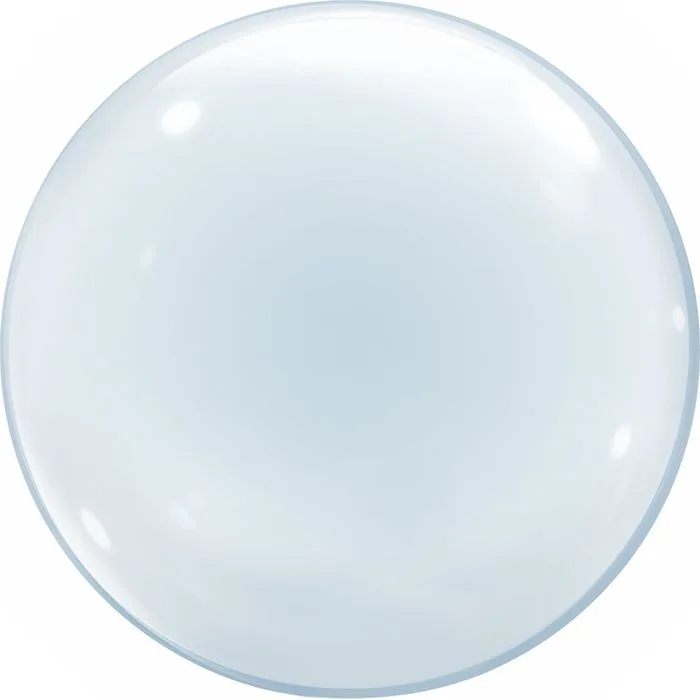 Шар 18" Сфера 3D, Deco Bubble прозрачный 45см/1 шт.