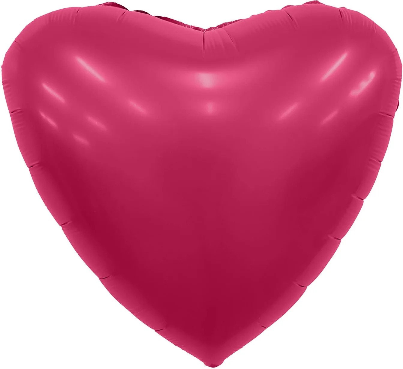Р 18"/46см Сердце,Viva Magenta, Сатин, 1 шт. , 1 шт.(Россия)