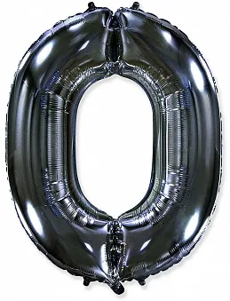 И 40"/102см Цифра, 0, Черный, в упак. 1 шт. (Испания)