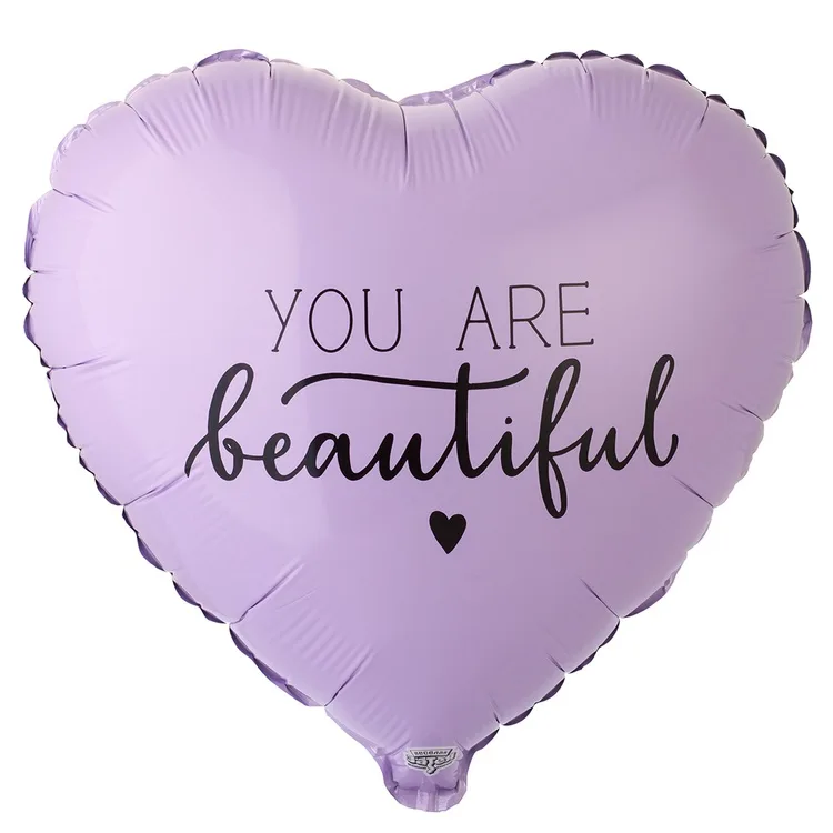 К 18"/46см Сердце, YOU ARE BEAUTIFUL/1 шт./ (Китай)