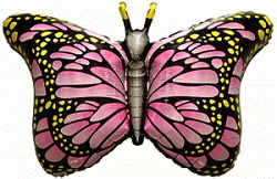 И 38"/97см  Бабочка Махаон розовая / Butterfly / 1 шт / (Испания)