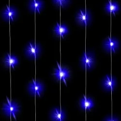 Светодиодная нить Голубого свечения, 3 м, 30Led