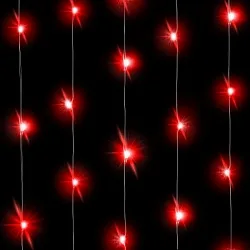 Светодиодная нить Красного свечения, 3 м, 30Led