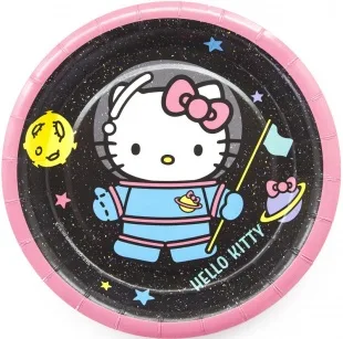 Тарелки (18 см) Hello Kitty, С Днем Рождения!, 6 шт.