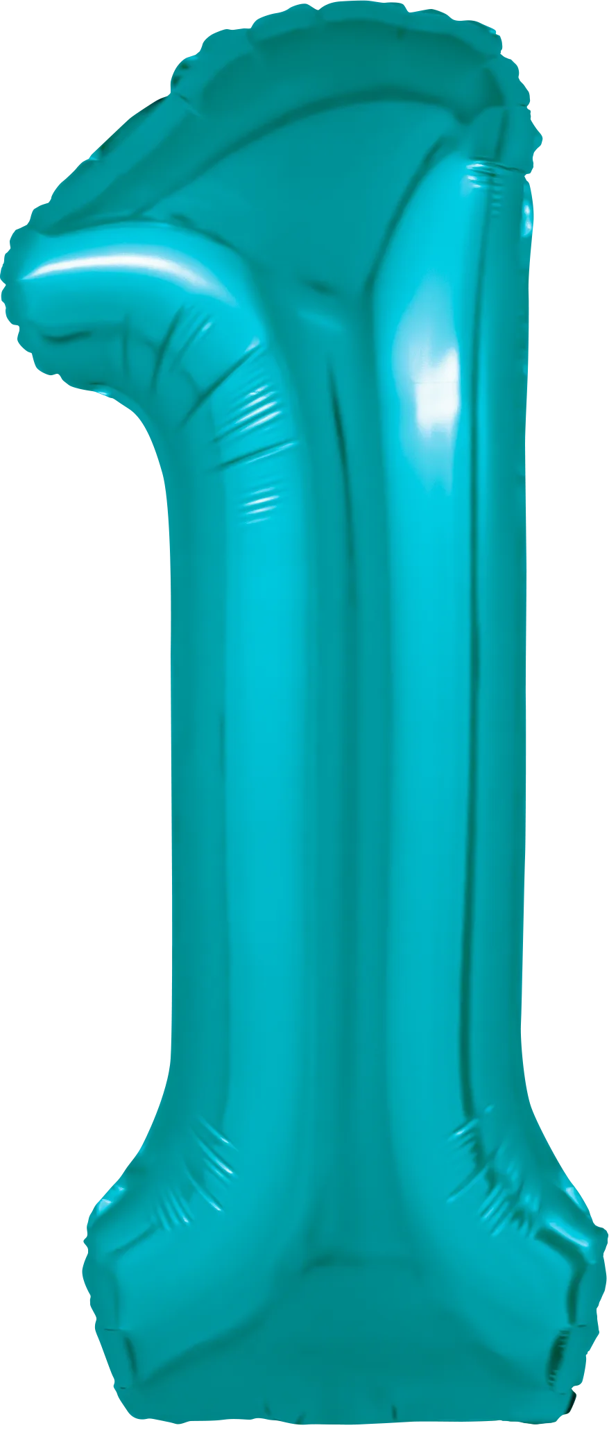 Р 40"/102см Цифра "1" Slim, Океан / 1 шт / (Россия)
