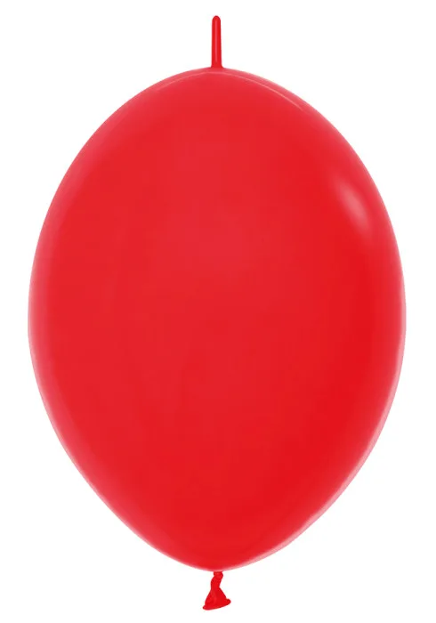 S Линколун Пастель 12"/30см Красный / Red / 100 шт. / (Колумбия)