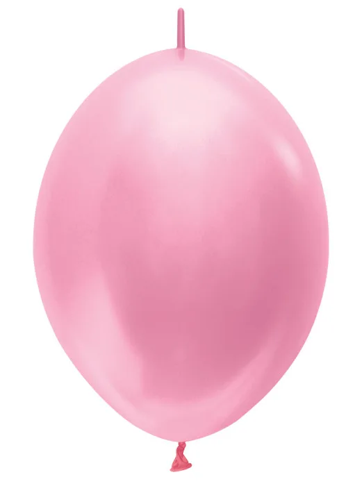 S Линколун Перламутр 6"/15см Розовый / Bubble Gum Pink / 100 шт. / (Колумбия)