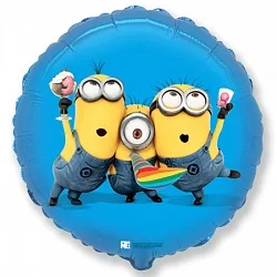 И 18 Круг Вечеринка Миньоны  / 1 шт / (Испания)