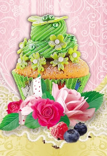 Мини открытка Кекс 112х83 (20 шт.)