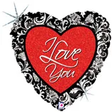 В 18 Любовь Кованый Голография / Love Damask / 1 шт / (США)