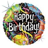 В 18 Вечеринка С днём рождения / Party streamers / 1 шт / (США)