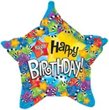 В 19 Счастливого Дня Рождения Чёрный и Белый / Birthday Black & White / 1 шт / (США)