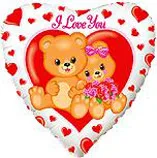 И 18 Сердце Влюблённые медвежата / Lovу sweet Bears / 1 шт / (Испания)