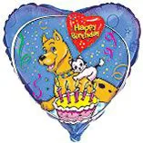 И 18 Сердце Животные С днем рождения / Birthday Pets / 1 шт / (Испания)