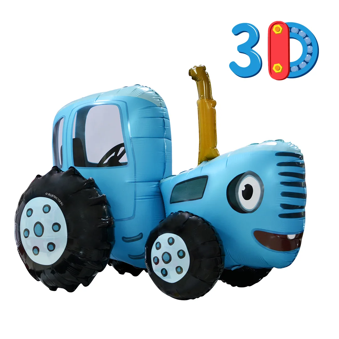 F 28''/71 см 3D Синий Трактор, 1 шт. в уп. (Китай)