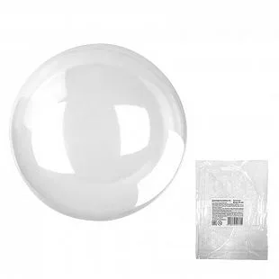 К 18"/46см Сфера 3D Deco Bubble (бабл) Прозрачный в упаковке / Bubble 1 шт. (Китай)