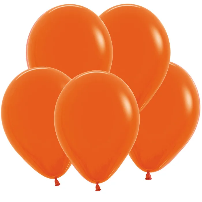 S Пастель 10"/25см Оранжевый / Orange / 100 шт. / (Колумбия)