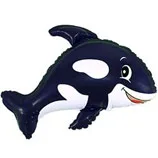 И 32 Дружелюбный кит (черный) / Whale / 1 шт / (Испания)