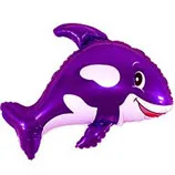 И 34 Дружелюбный кит (фиолетовый) / Whale / 1 шт / (Испания)