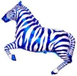 И 14 Зебра (синяя) / Zebra / 1 шт / (Испания)