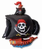 И 14 Пиратский корабль (черный) / Pirate Ship / 1 шт / (Испания)
