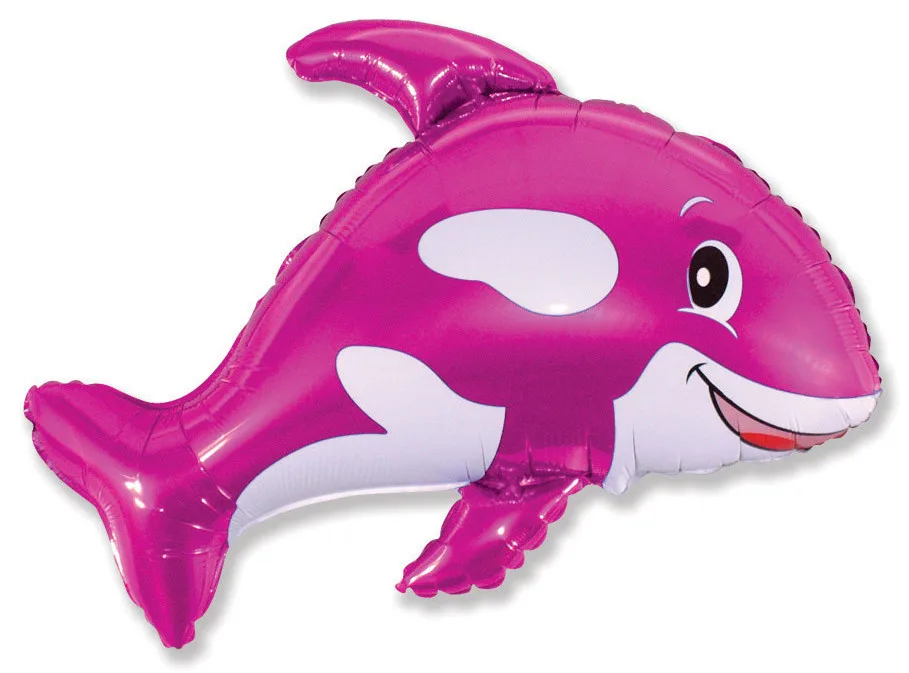 И 34 Дружелюбный кит (фуксия) / Whale / 1 шт / (Испания)