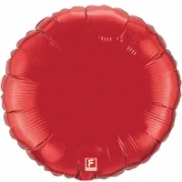 И 18"/46см Круг Красный / Rnd Red / 1 шт / (Испания)