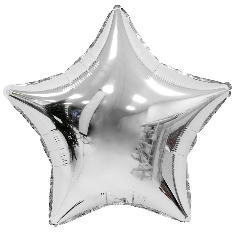 К 10"/22,5см Звезда Серебро / Silver/ 1 шт / (Китай)