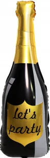 F 40''/102 см Бутылка Шампанское, Let`s Party, Черный, 1 шт. (Китай)