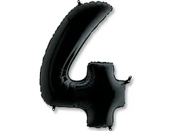 G 40"/102см Цифра "4" Black, 1 шт. (Италия)