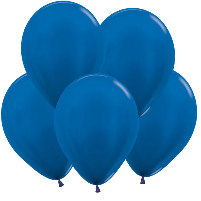 S Метал 10"/25см Синий / Royal Blue / 100 шт. / (Колумбия)