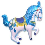 И 36 Цирковая лошадь (синяя) / Horse Circus/ 1 шт. / (Испания)