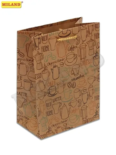 Пакет подарочный Кофейное настроение (М-Kraft) 18 х 23 х 10