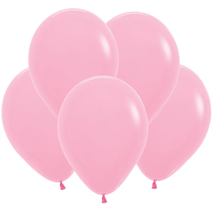 S Пастель 5"/13см Розовый / Bubble Gum Pink / 100 шт. / (Колумбия)