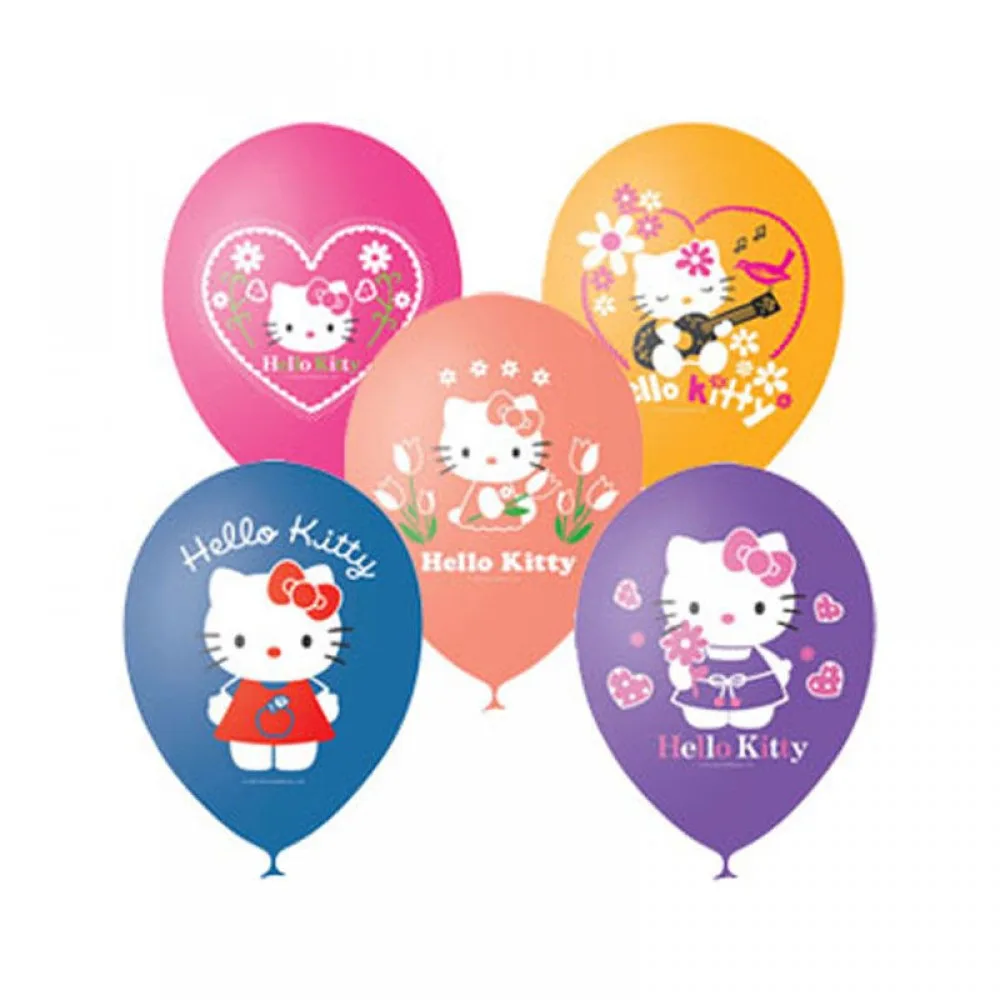 М 12"/30см Hello Kitti , 3 цв., 1 ст/ 25 шт. (Мексика)