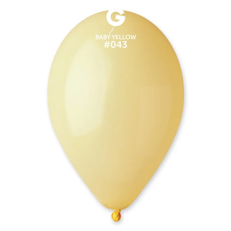 G 10"/25см. Baby Yellow, Пастель. 100 шт./(Италия)