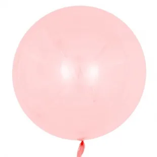 К 18"/46см Сфера 3D , Deco Bubble,Красный, Кристалл 1 шт. (Китай)