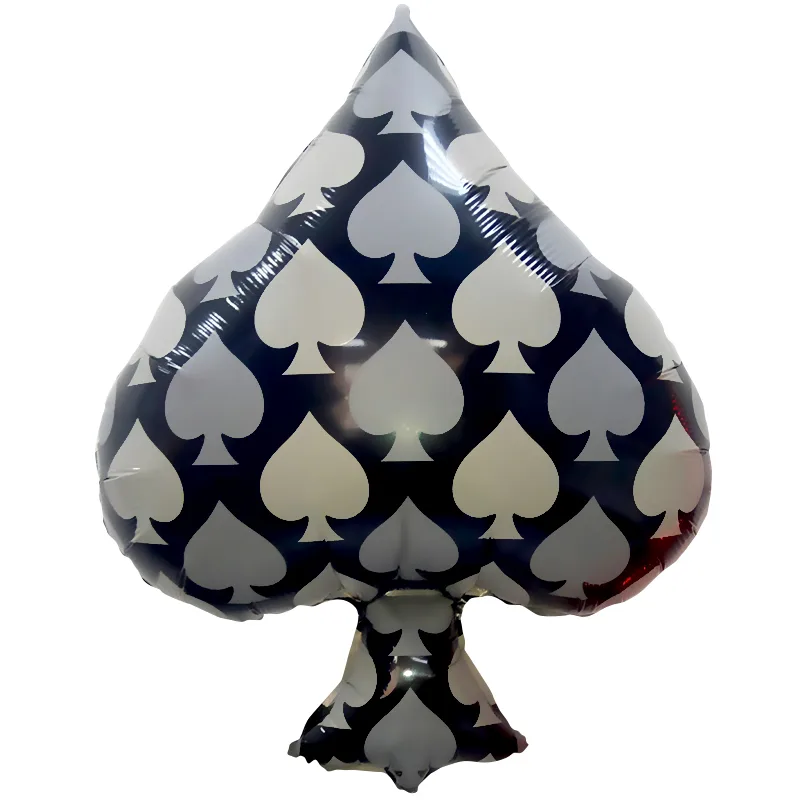 F 26"/66см Карточная масть: пики, черный,  1 шт.(Китай)