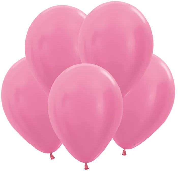 S Перламутр 12"/30см Фуксия / Fuchsia / 50 шт. / (Колумбия)