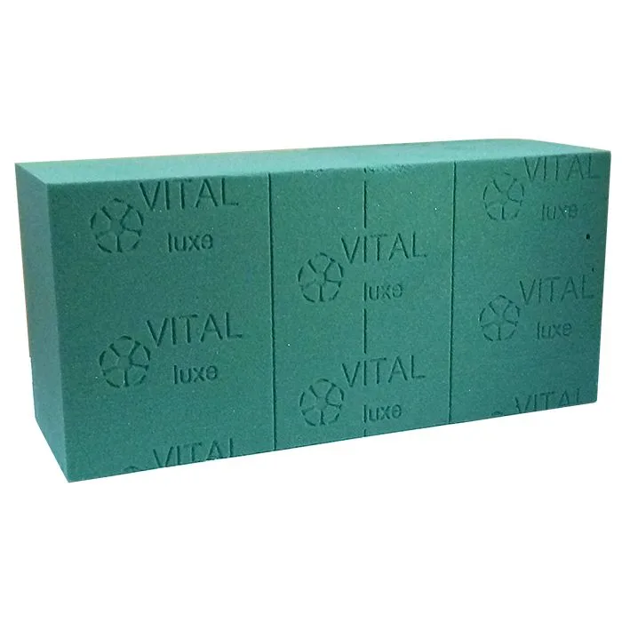 Флористическая губка VITAL для живых цветов/23*11*7,5см/1 шт./(Россия)