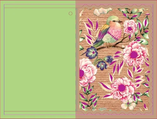 Мини открытка Заморская птица (20 шт.)