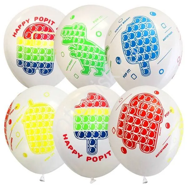 М 12"/30см Happy Pop It Day / уп. 25шт.(Мексика)