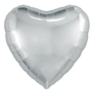 Р 9''/23 см Сердце, Серебро, 1 шт. (Россия)