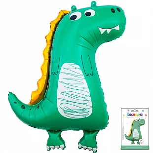 F 34''/86 см Динозаврик малыш зеленый в упаковке / Dinosaur green kid 1 шт. (Китай)