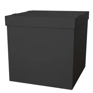 Коробка для надутых шаров черная 60*60*60 см./1 шт./