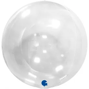 G 18''/46 см Сфера 3D, Deco Bubble, Прозрачный, Кристалл, 1 шт.