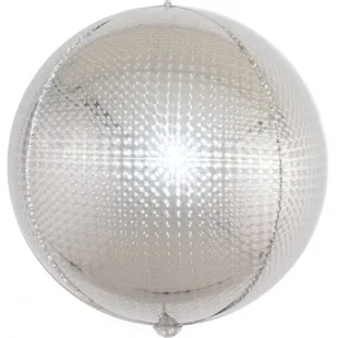 К 24"/61см Сфера 3D ,Стерео, Серебро,голография,1 шт. (Китай)